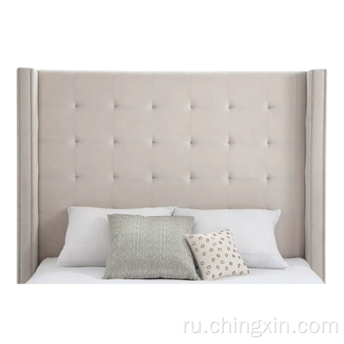 Мебель для спальни Американский стиль кнопки Tufting мягкая ткань кровать оптом спальня наборы CX612